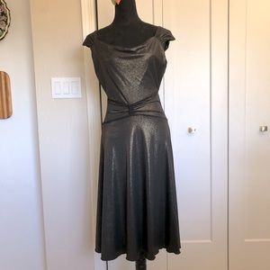 Black Dress with Gold Shimmer